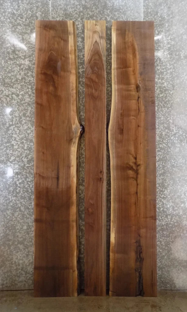 3- Live Edge Wood Slab Black Walnut Dining/Kitchen Table Top 39-41