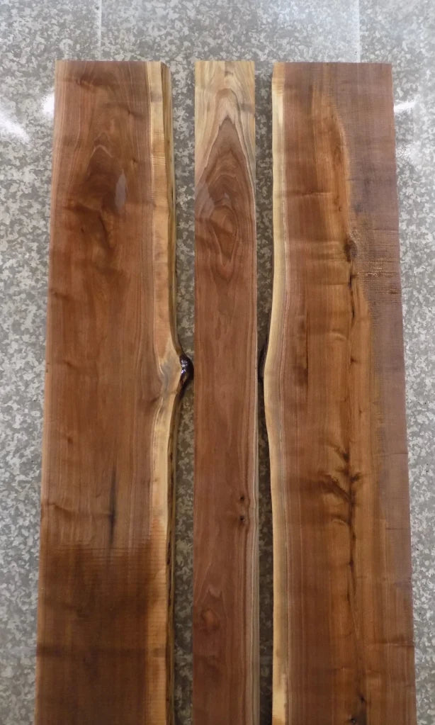 3- Live Edge Wood Slab Black Walnut Dining/Kitchen Table Top 39-41
