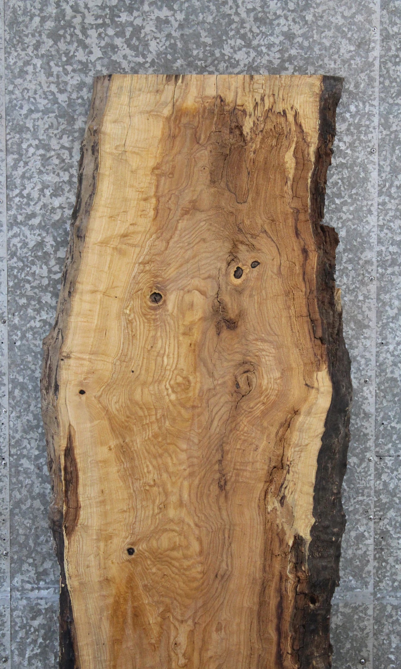 Live Edge Ash Office Desk Top Slab, Wide Bar Top 39002