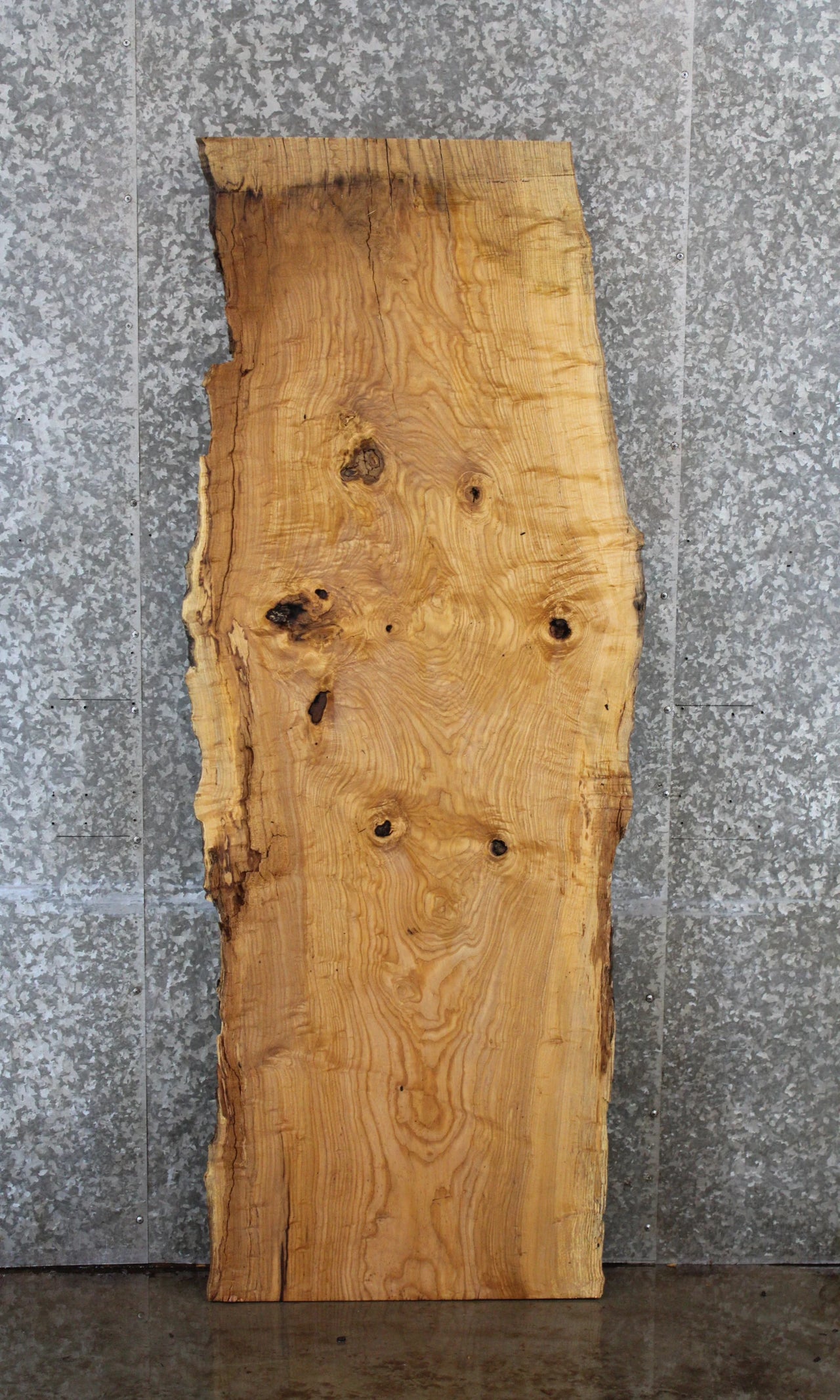 Live Edge Ash Office Desk Top Slab, Wide Bar Top 39002