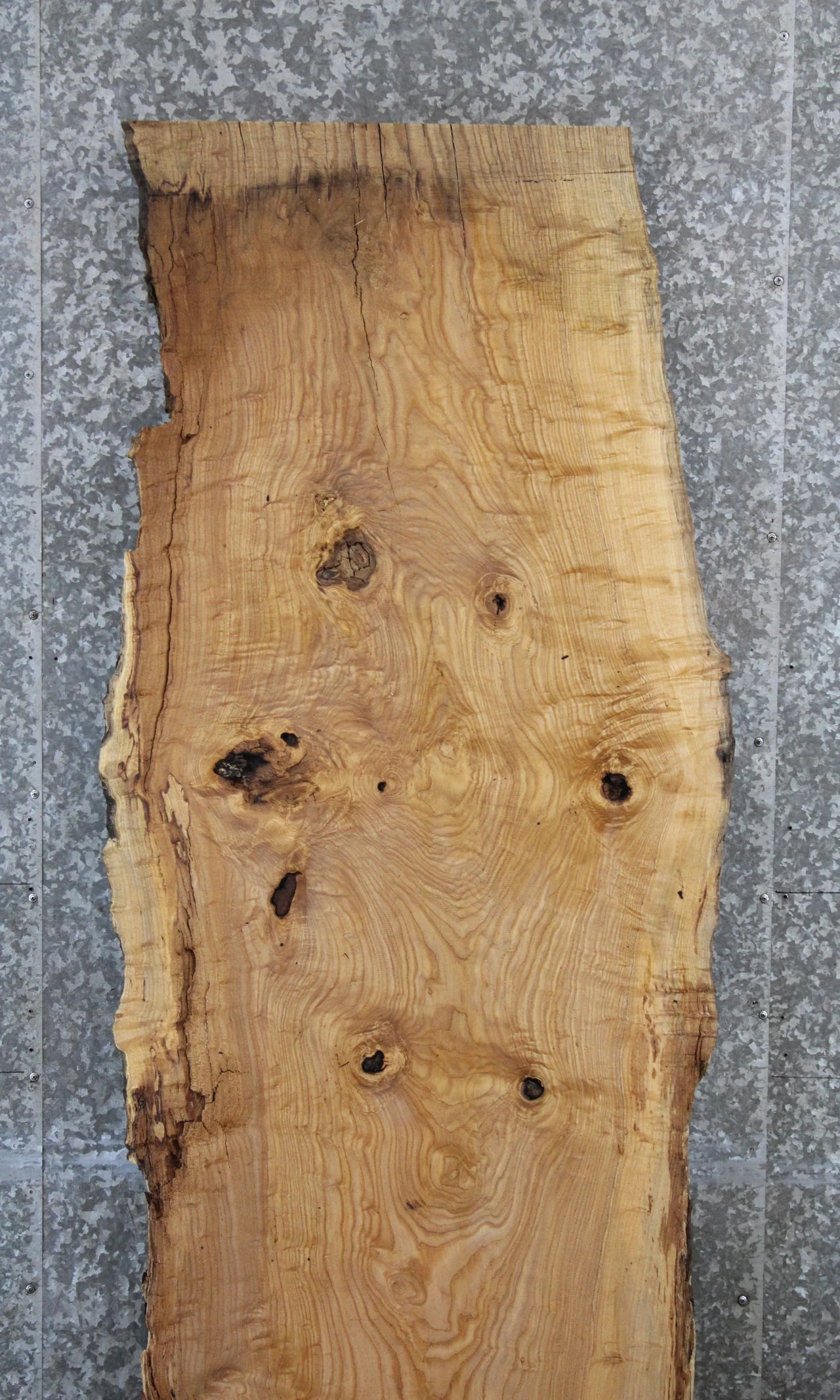 Live Edge Ash Office Desk Top Slab, Wide Bar Top 39002