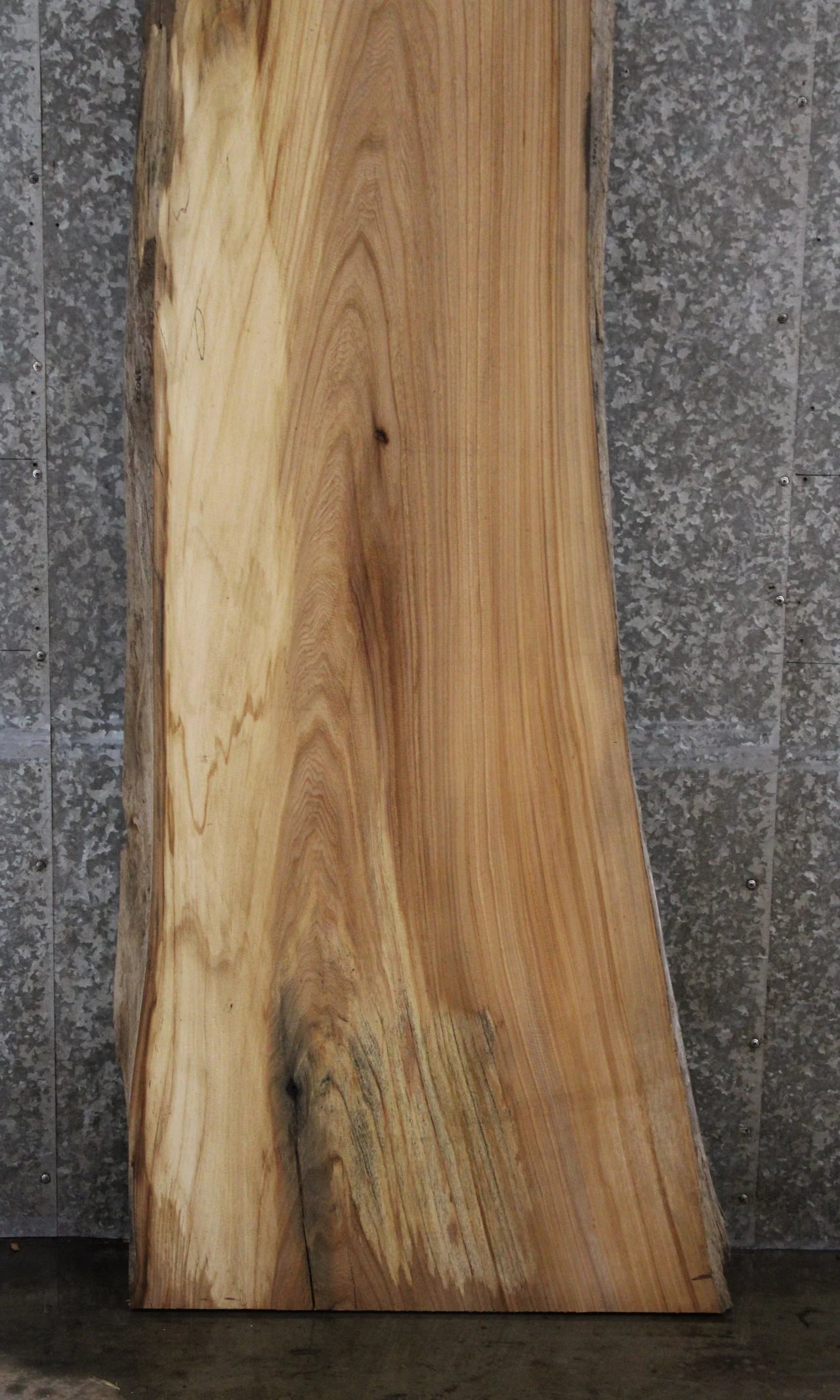 Rustic Elm Live Edge Wood Slab, Desk Top/Bar Top Slab 39022
