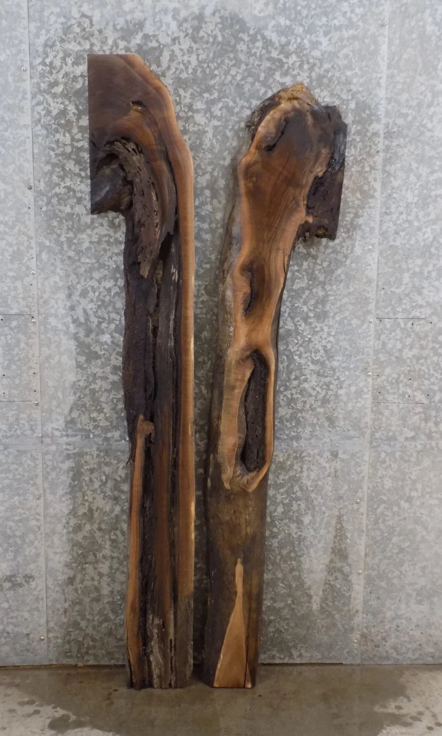 2- Live Edge Epoxy Bar/Coffee Table Top Slabs CLOSEOUT 39023-39024