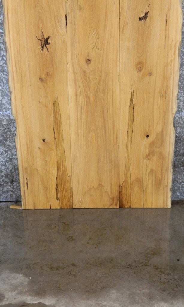 3- Live Edge Bookmatched Hackberry Kitchen Table Slab Set 39044-39046