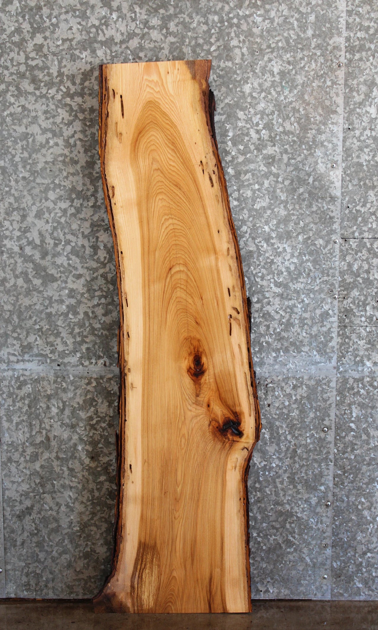 Locust Live Edge Mantel Slab, Floating Wall Shelf Slab 39052