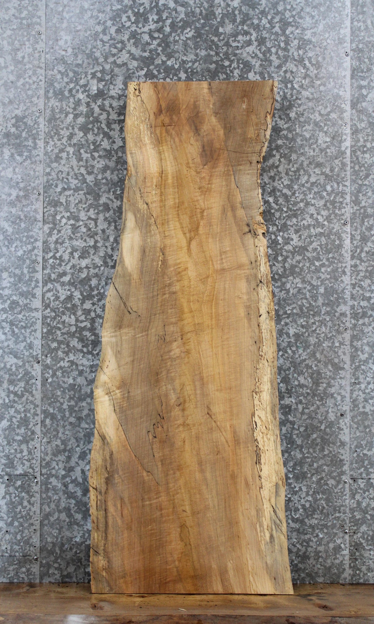 Spalted Maple Live Edge Bench/Shelf Slab 39058