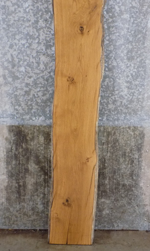 Natural Edge Rustic White Oak Sofa Table/Bar Top Wood Slab 39060