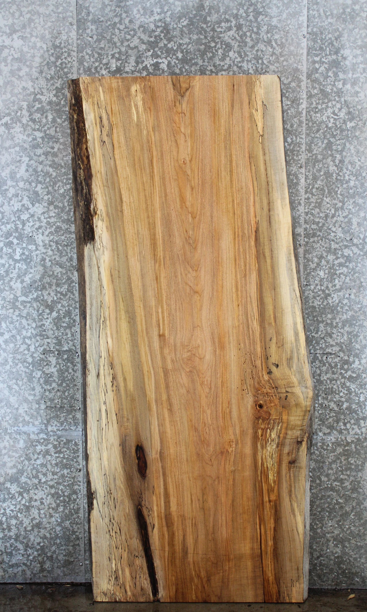 Live Edge Maple Dining Table Top Slab, Solid Wood 39070