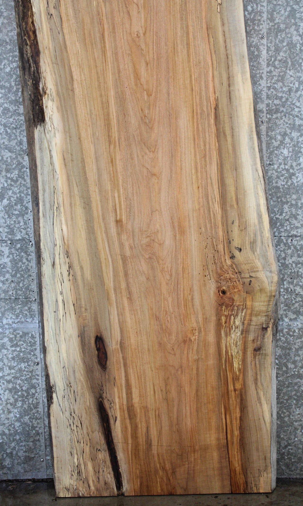 Live Edge Maple Dining Table Top Slab, Solid Wood 39070