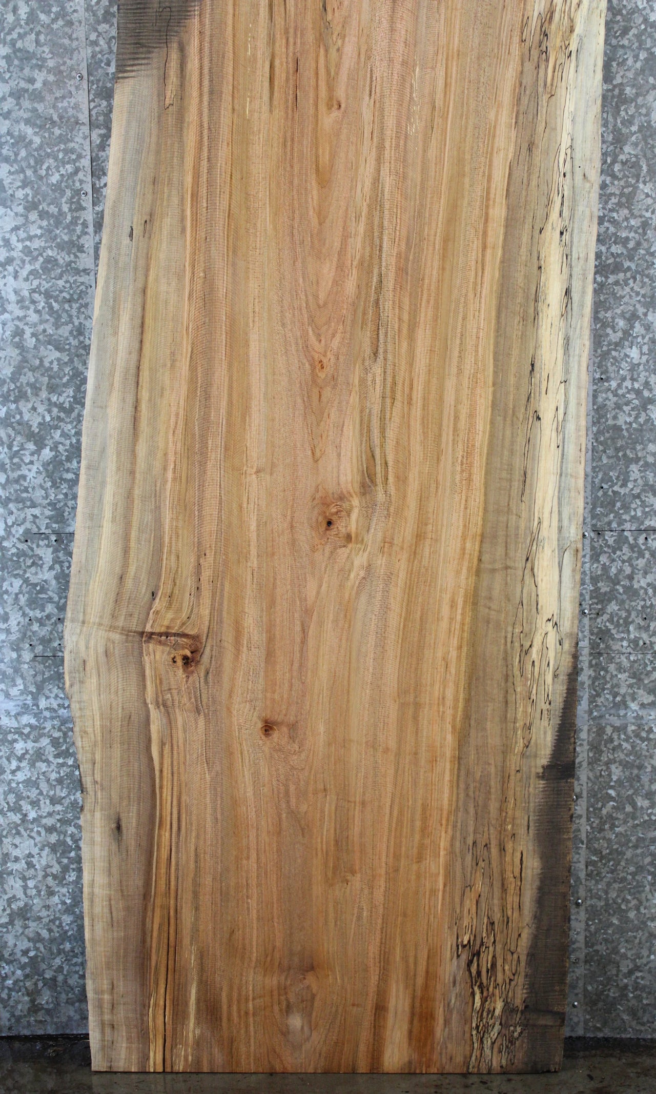Live Edge Maple Dining Table Top Slab, Solid Wood 39070