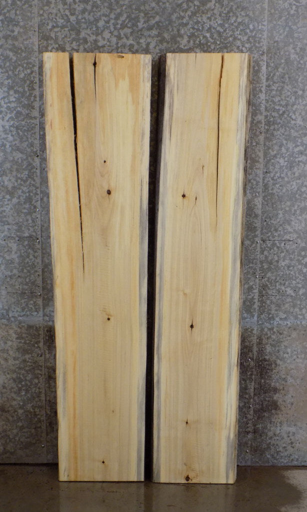 2- Live Edge Rustic Cottonwood Bar/Table Top Slabs CLOSEOUT 39077-39078