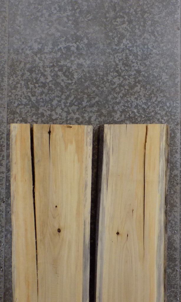 2- Live Edge Rustic Cottonwood Bar/Table Top Slabs CLOSEOUT 39077-39078