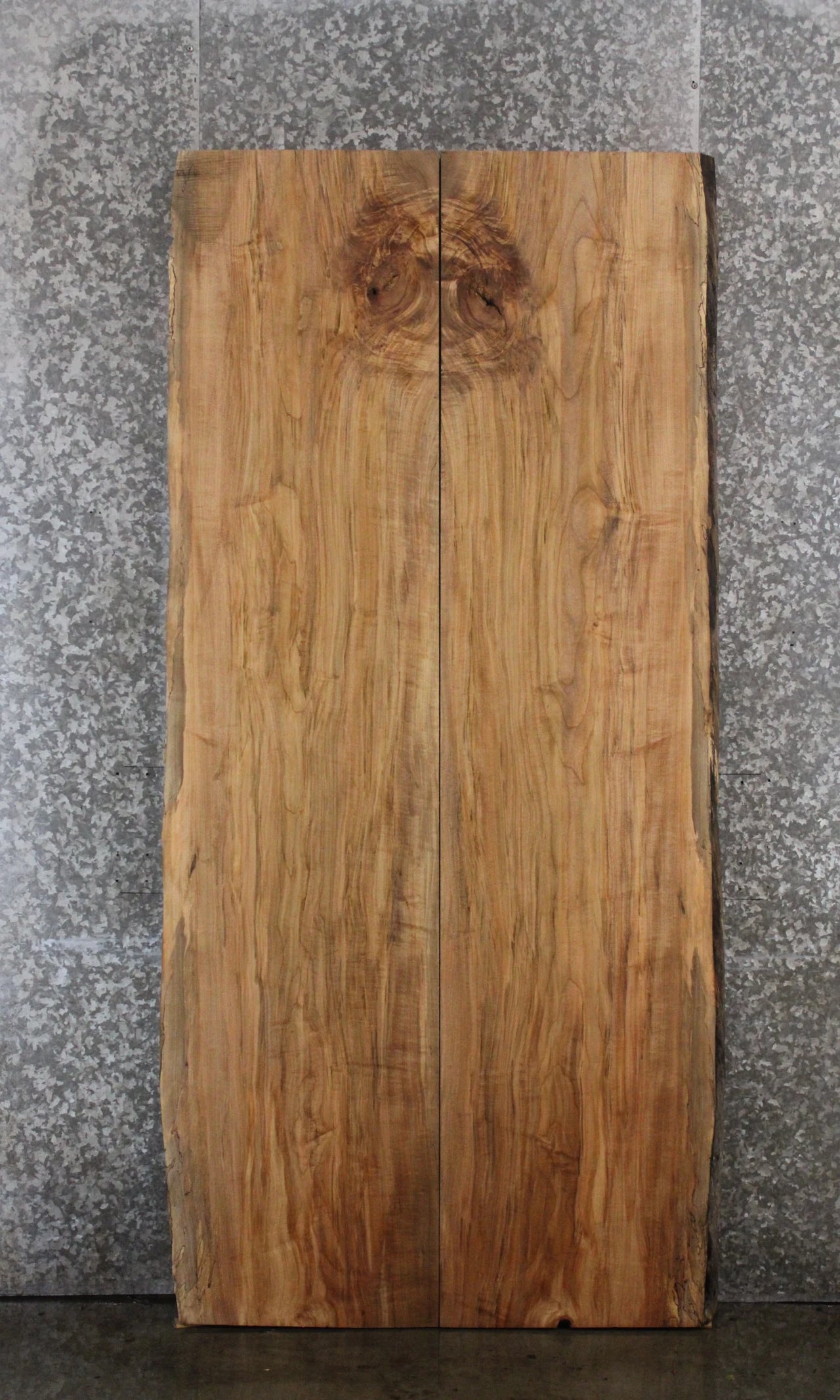 2- Spalted Maple Live Edge Book Match Dining Table/Bar Top Slabs 39088