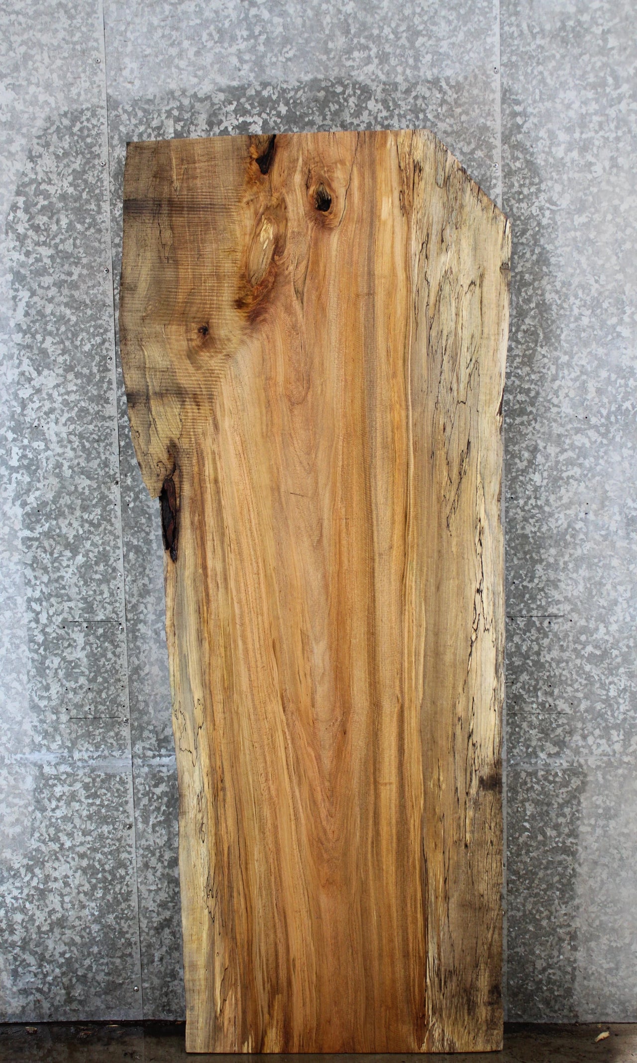 Live Edge Maple Dining Table Top Slab, Solid Wood 39119