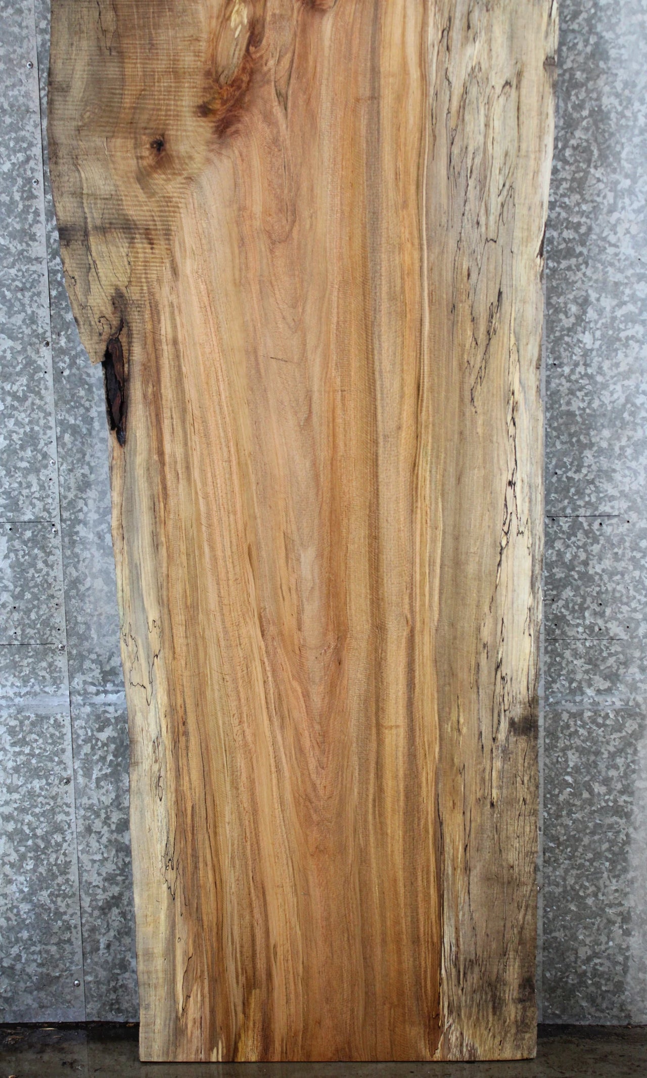 Live Edge Maple Dining Table Top Slab, Solid Wood 39119