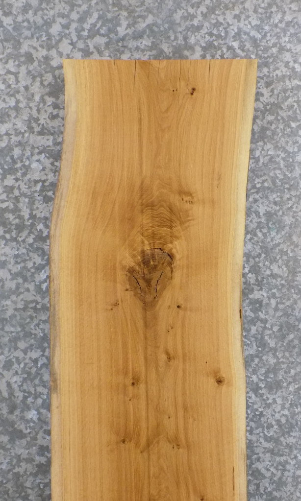 White Oak Rustic Natural Edge Kitchen Table Top Slab 39124