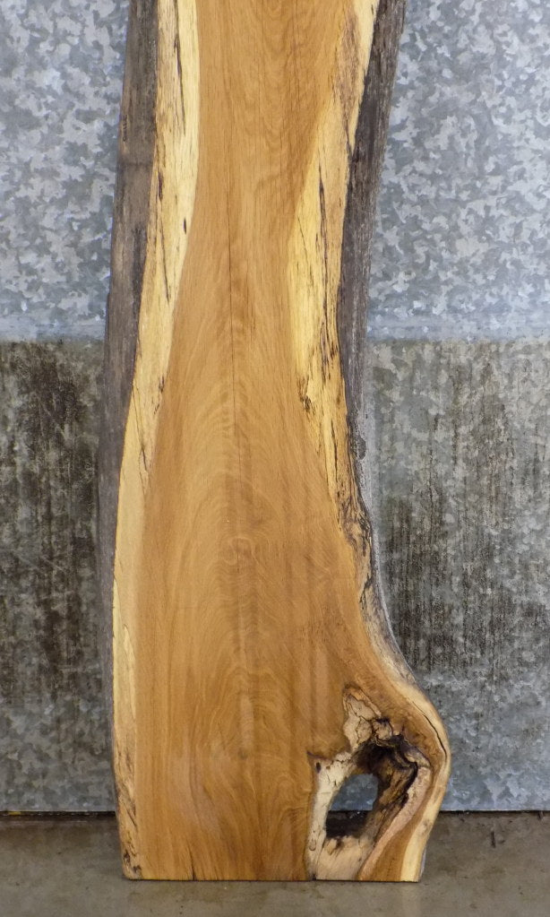 White Oak Natural Edge Bar/Sofa Table Top Slab CLOSEOUT 39125