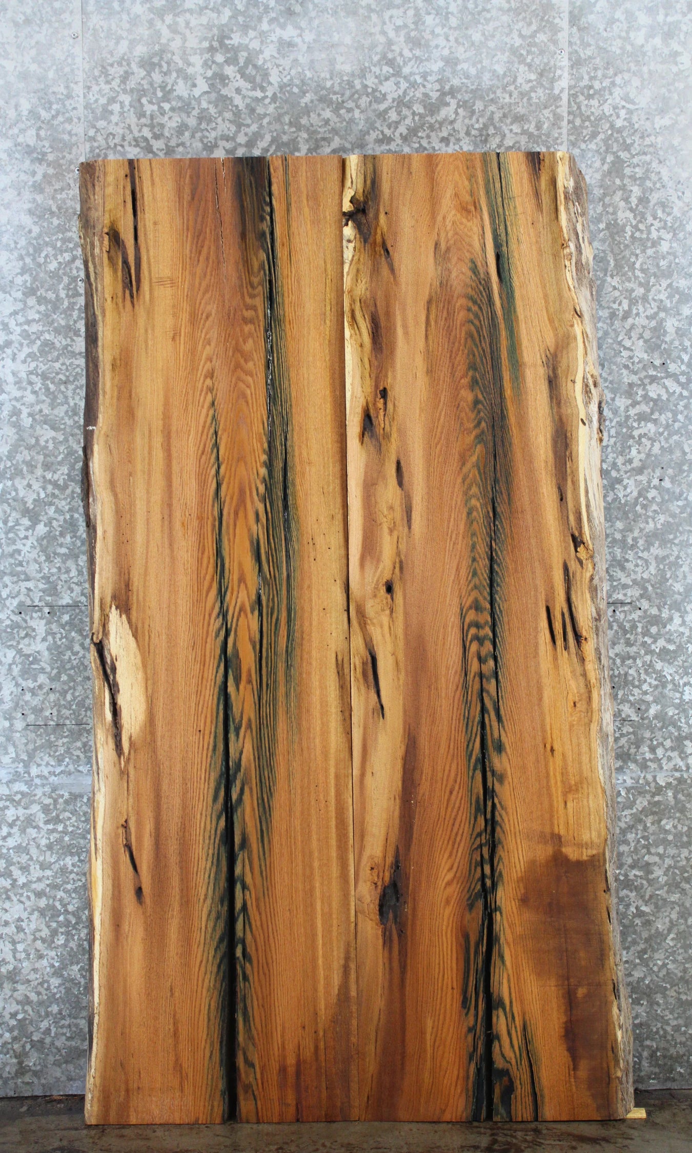 2- Live Edge Red Oak Dining Table Top Slabs, Conference Table Top 39136-39137