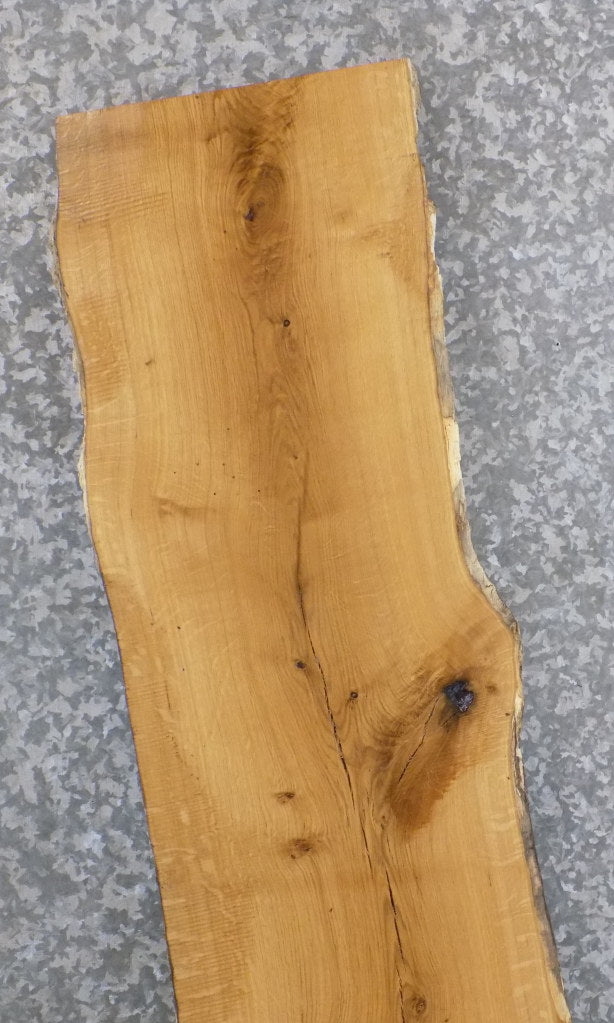 Natural Edge White Oak Sofa Table Top Wood Slab CLOSEOUT 39144