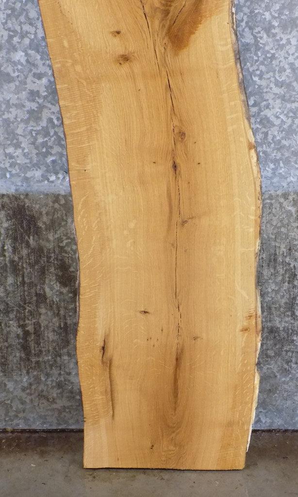Natural Edge White Oak Sofa Table Top Wood Slab CLOSEOUT 39144