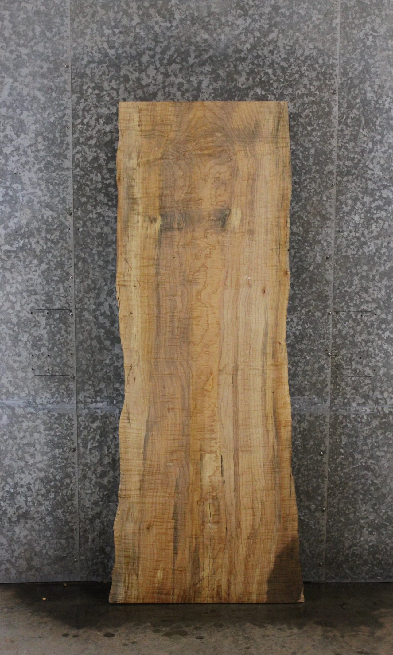 Hard Maple Wide Live Edge Computer Desk/Bar Top Slab 39145