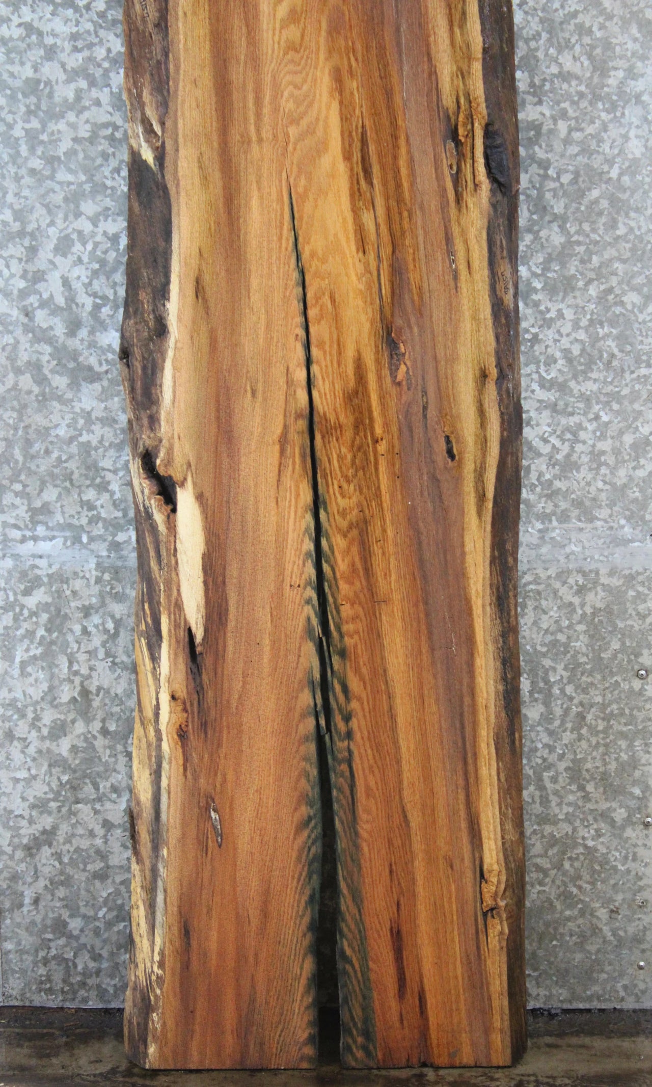 Live Edge Red Oak Counter Top Slab, Bar Top Slab 39157