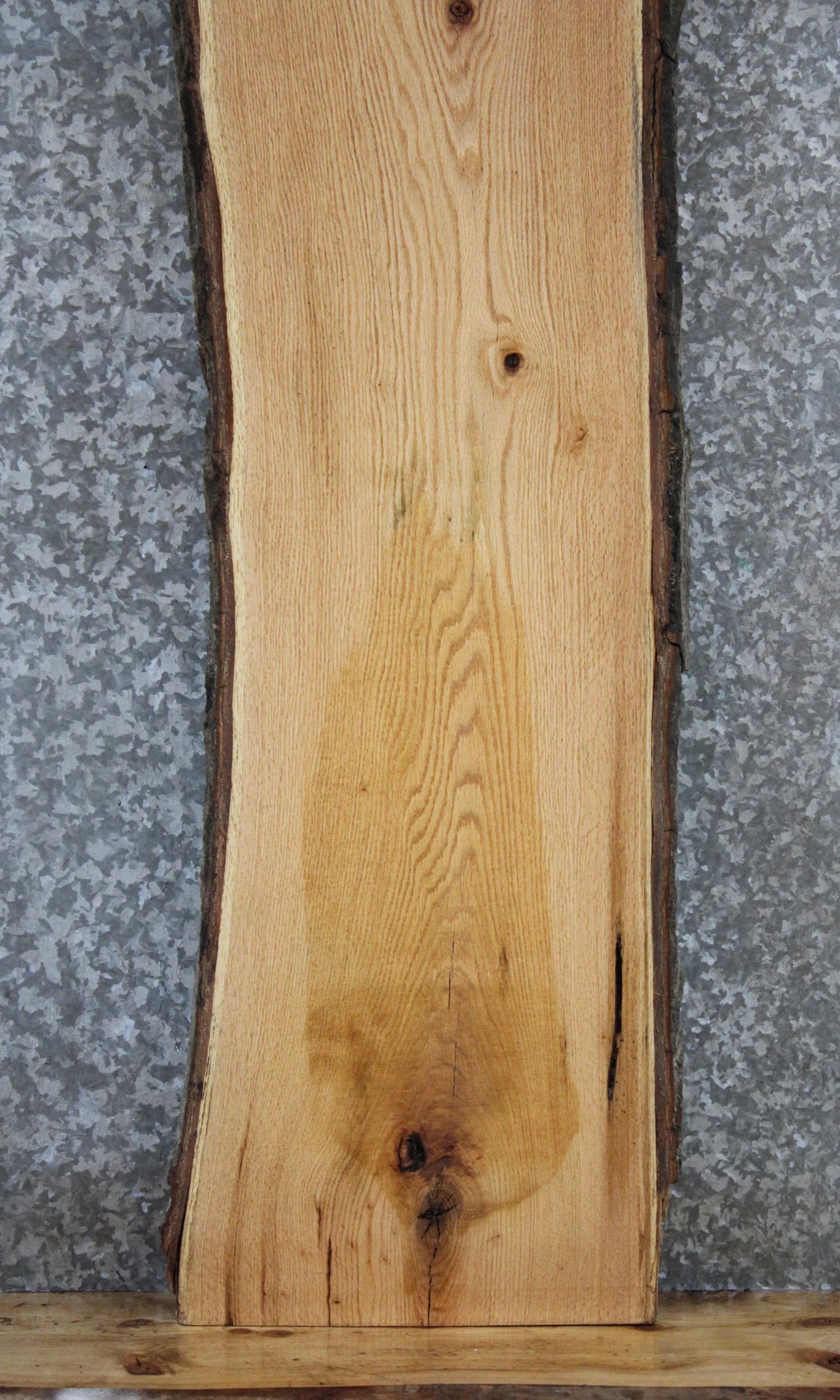 Red Oak Bench Slab, Live Edge Wood Table Top 39158
