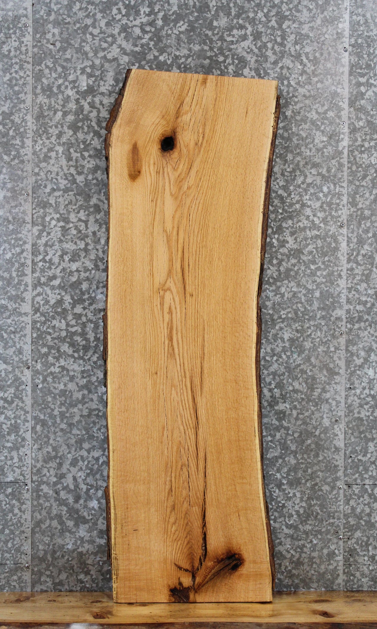 Red Oak Bench Slab, Live Edge Wood Table Top 39158