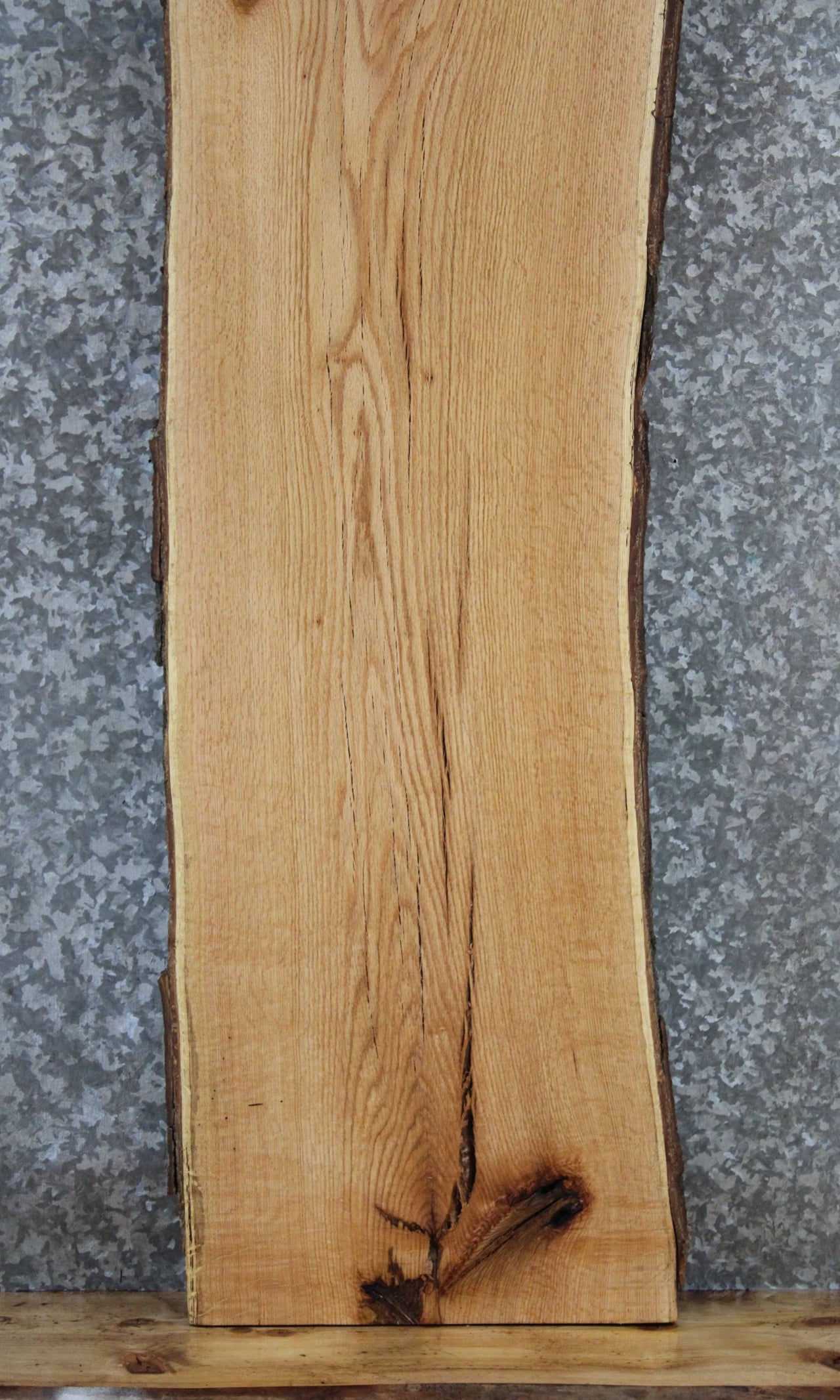 Red Oak Bench Slab, Live Edge Wood Table Top 39158
