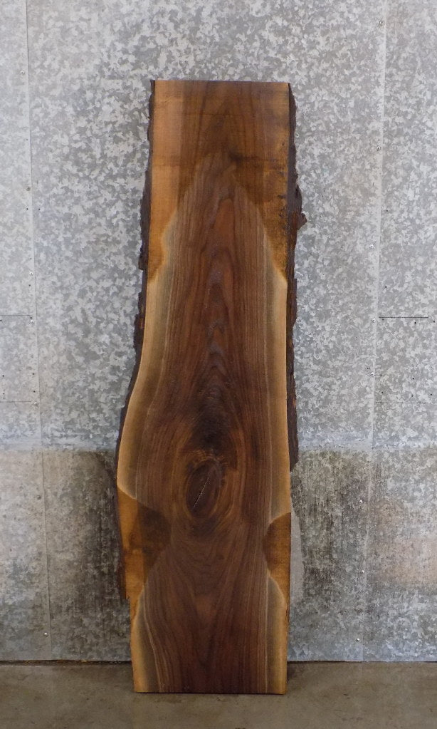 Rustic Live Edge Bark Black Walnut Coffee Table Top Slab 39164