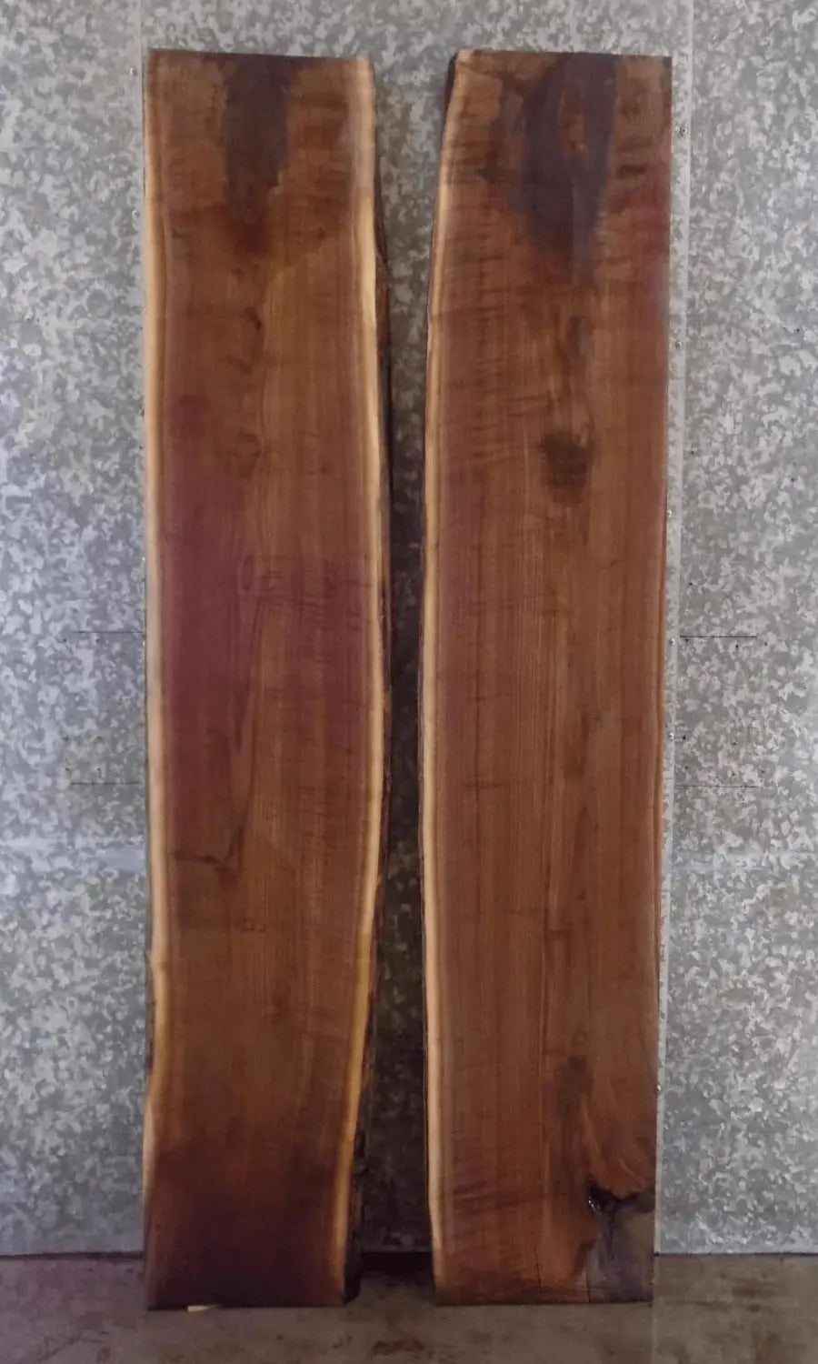 2- Live Edge Black Walnut Kitchen/Dining Table/Desk Top Slabs 39168-39169