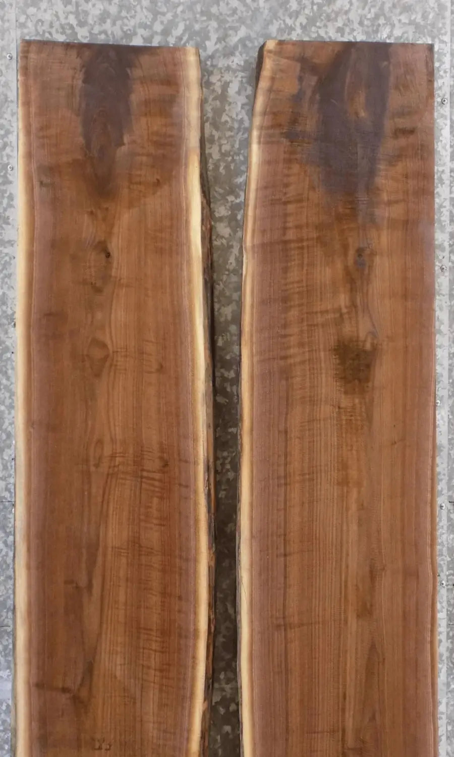 2- Live Edge Black Walnut Kitchen/Dining Table/Desk Top Slabs 39168-39169