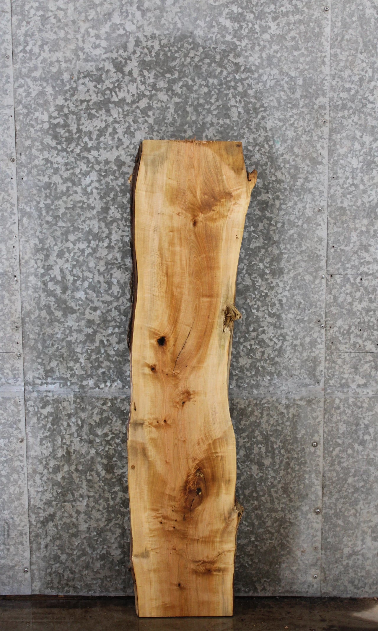 Rustic Live Edge Maple Floating Shelf, Mantel Slab 39179