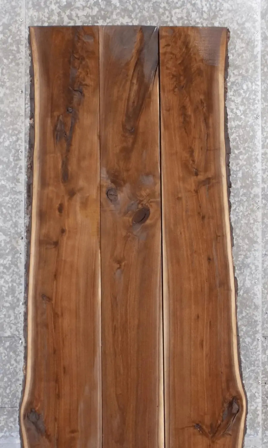 3- Live Edge Black Walnut Dining Room Table Top Set, Desk Slabs 39180-39182