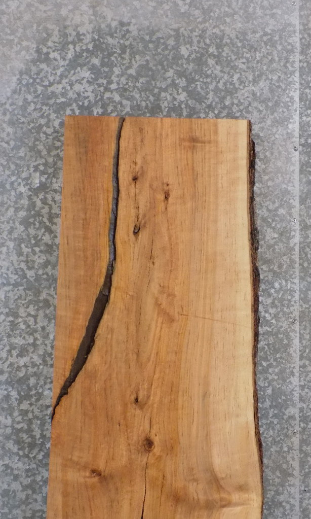 Rustic Partial Live Edge Maple Bar Top Slab 39190