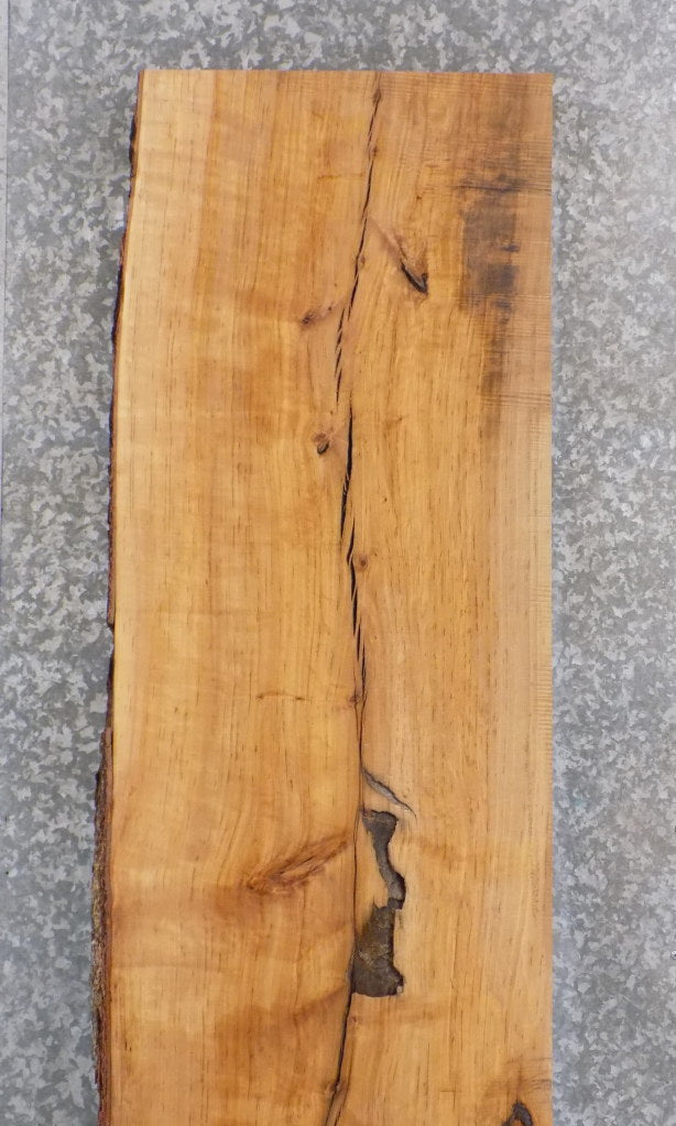 Rustic Partial Live Edge Maple Bar Top Slab 39190