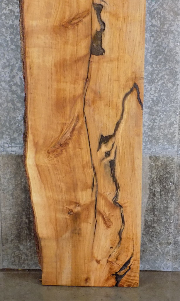 Rustic Partial Live Edge Maple Bar Top Slab 39190