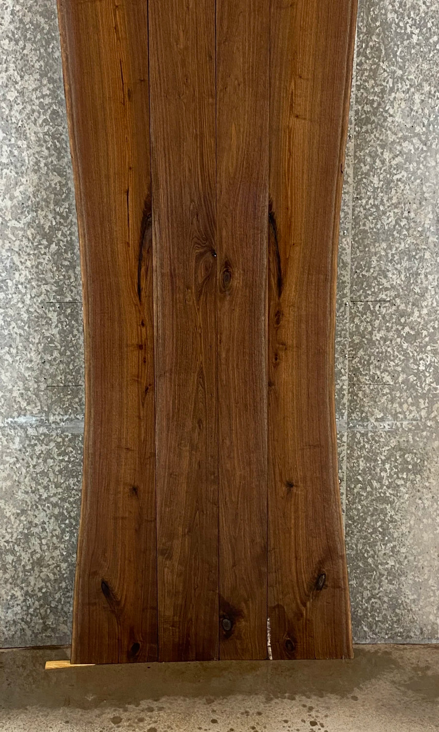 4- Live Edge Black Walnut Slab Dining Table Top Set, Office Desk 39236-39239