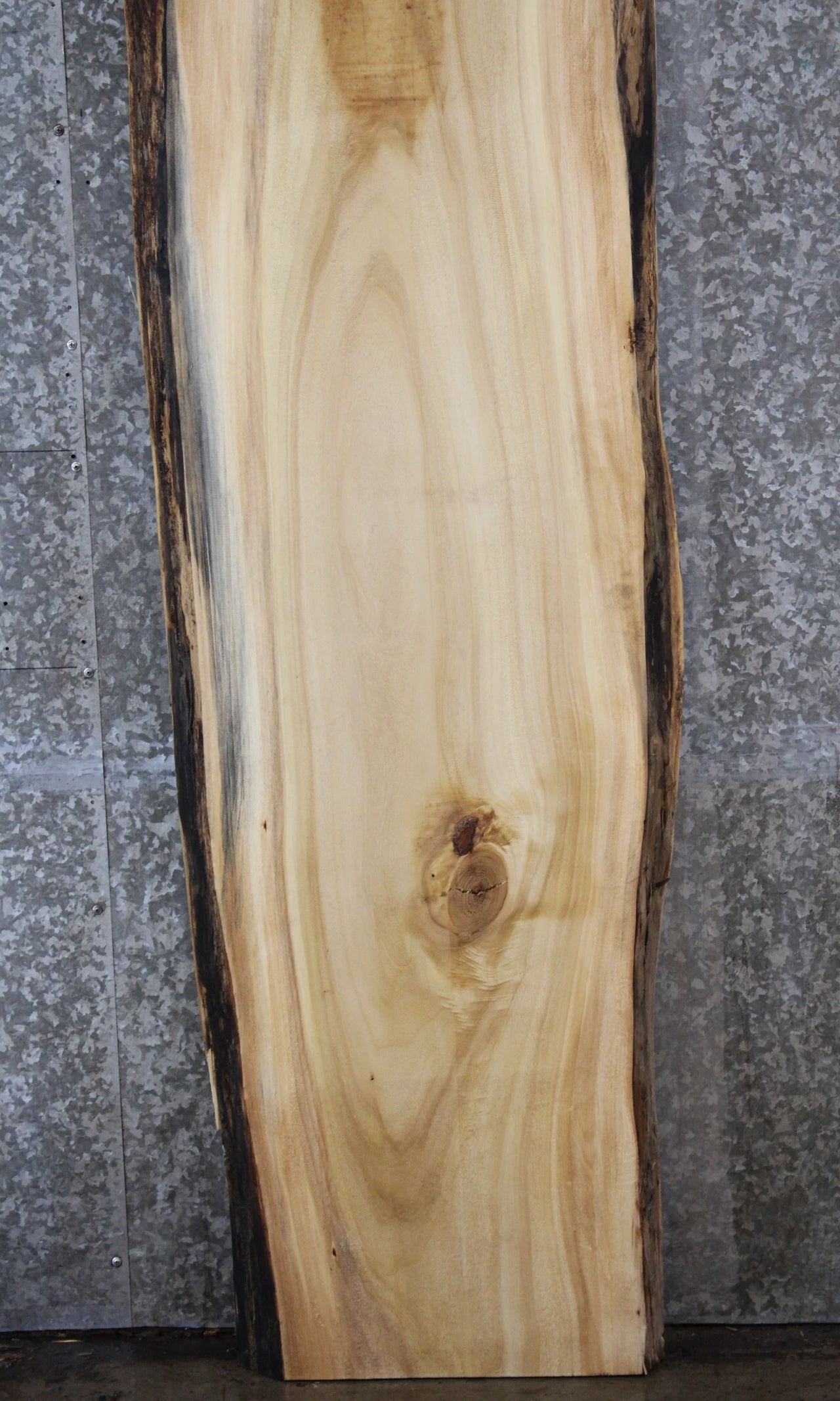Salvaged Live Edge Maple Bar Top Slab, Solid Wood Countertop 39243