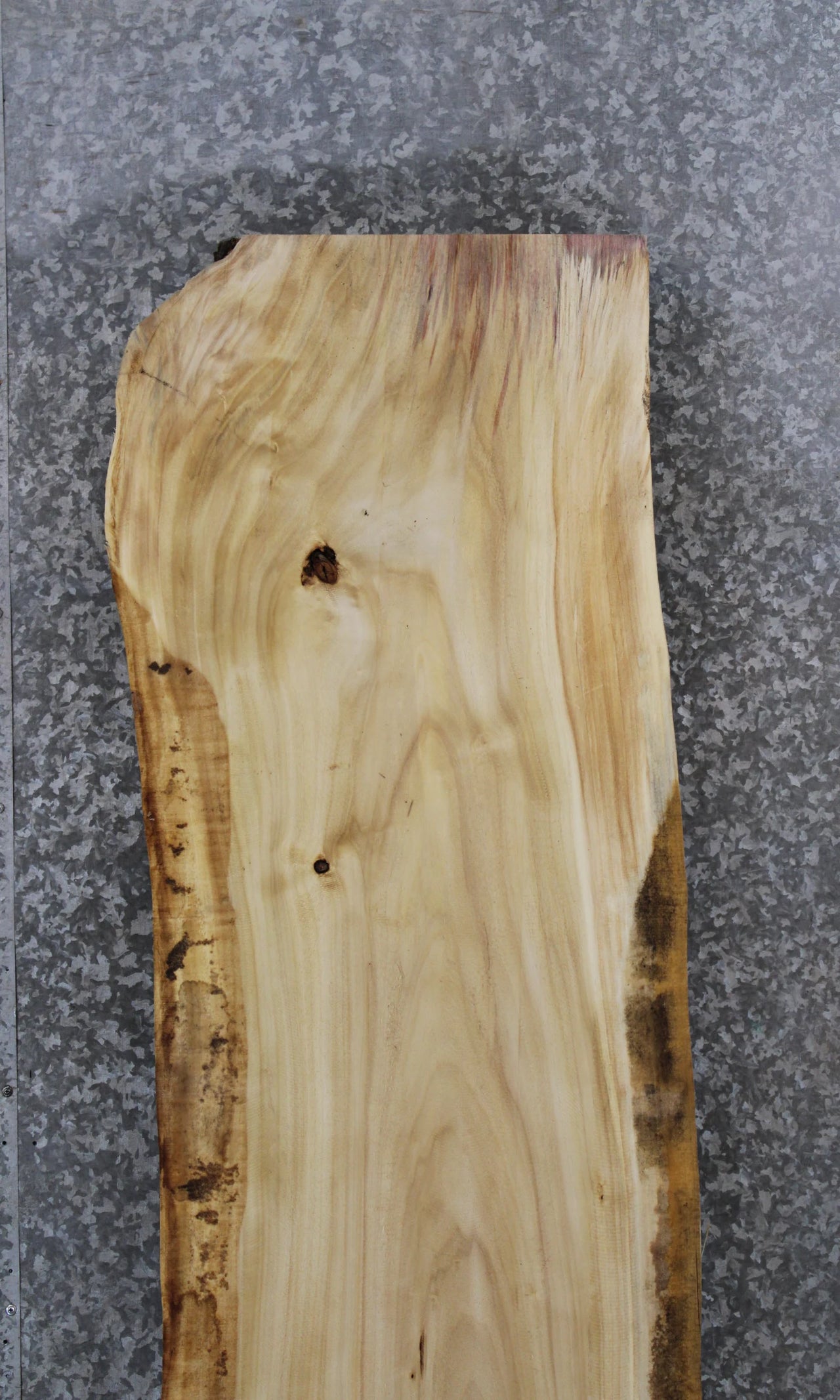 Salvaged Live Edge Maple Bar Top Slab, Solid Wood Countertop 39243