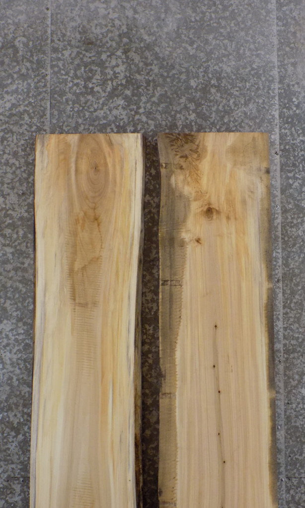 2- Cottonwood Live Edge Dining Table Top Set, Office Desk Slabs 39262-39263