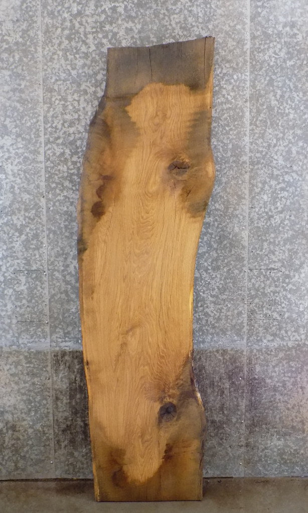 Live Edge White Oak Rustic Office Desk/Table Top Wood Slab 39277