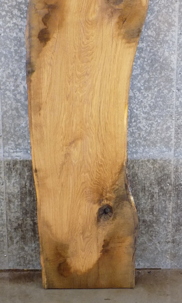 Live Edge White Oak Rustic Office Desk/Table Top Wood Slab 39277