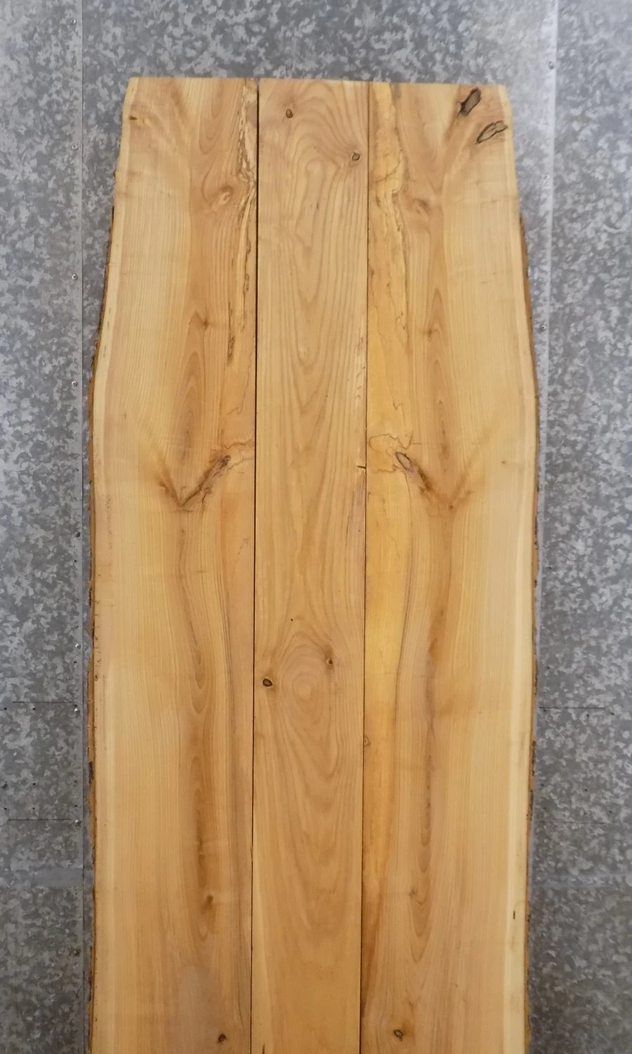 3- Live Edge Bookmatched Ash Dining Table Top Set 39289-39291