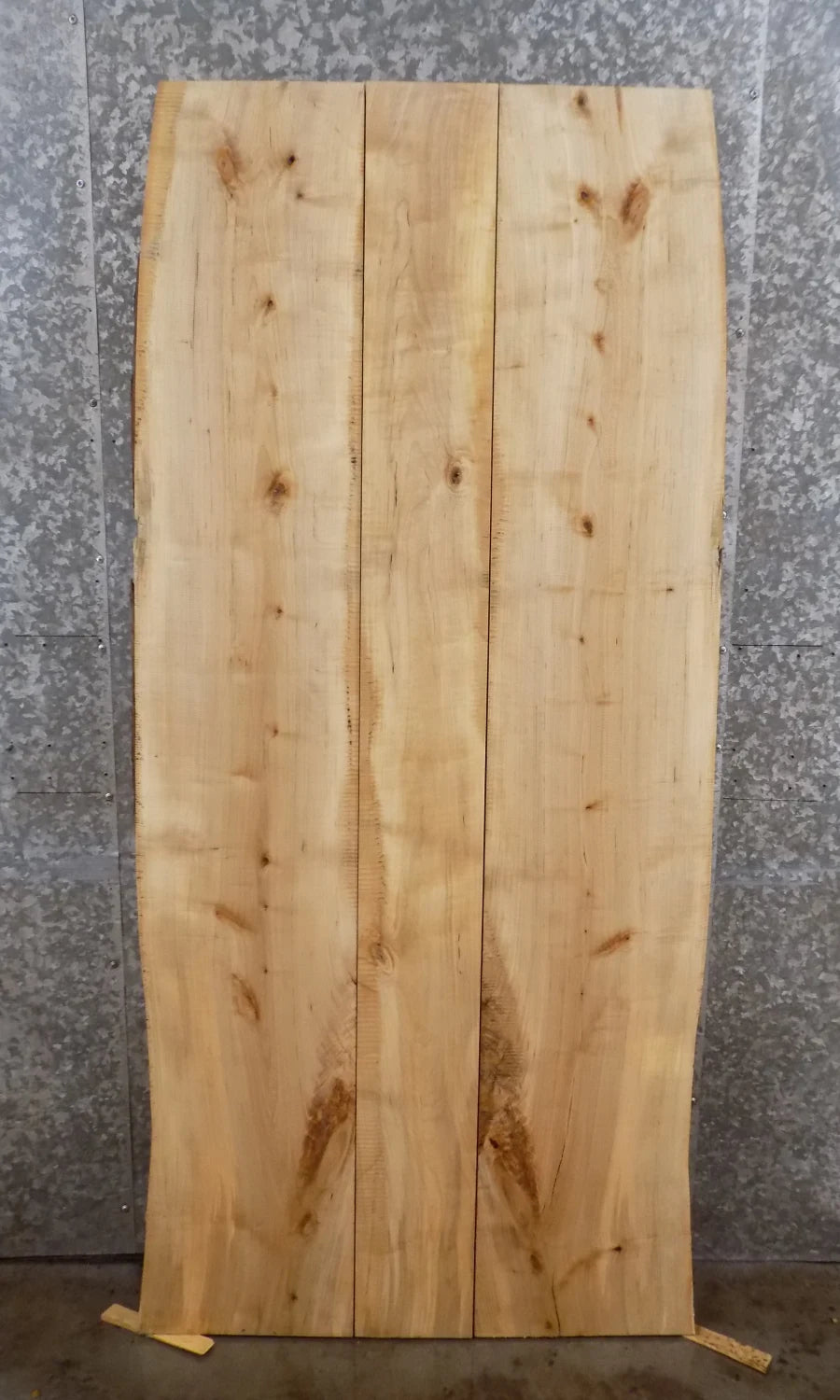 3- Live Edge Bookmatched Maple Dining/Kitchen Table Top Slab 39317-39319