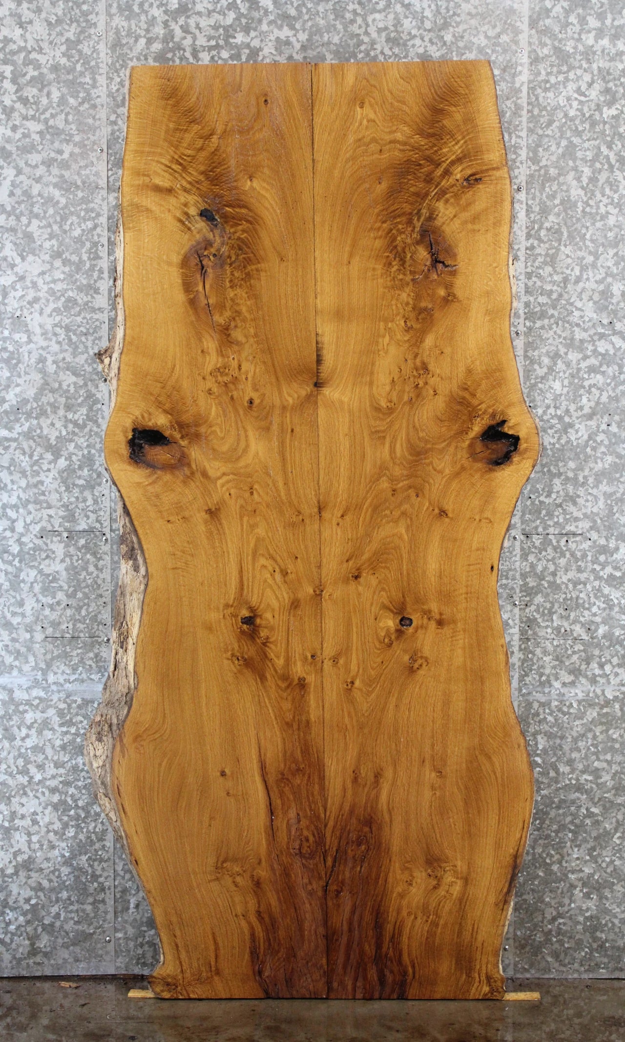 2- Live Edge Bookmatched White Oak Kitchen/Dining Table Top 39327-39328