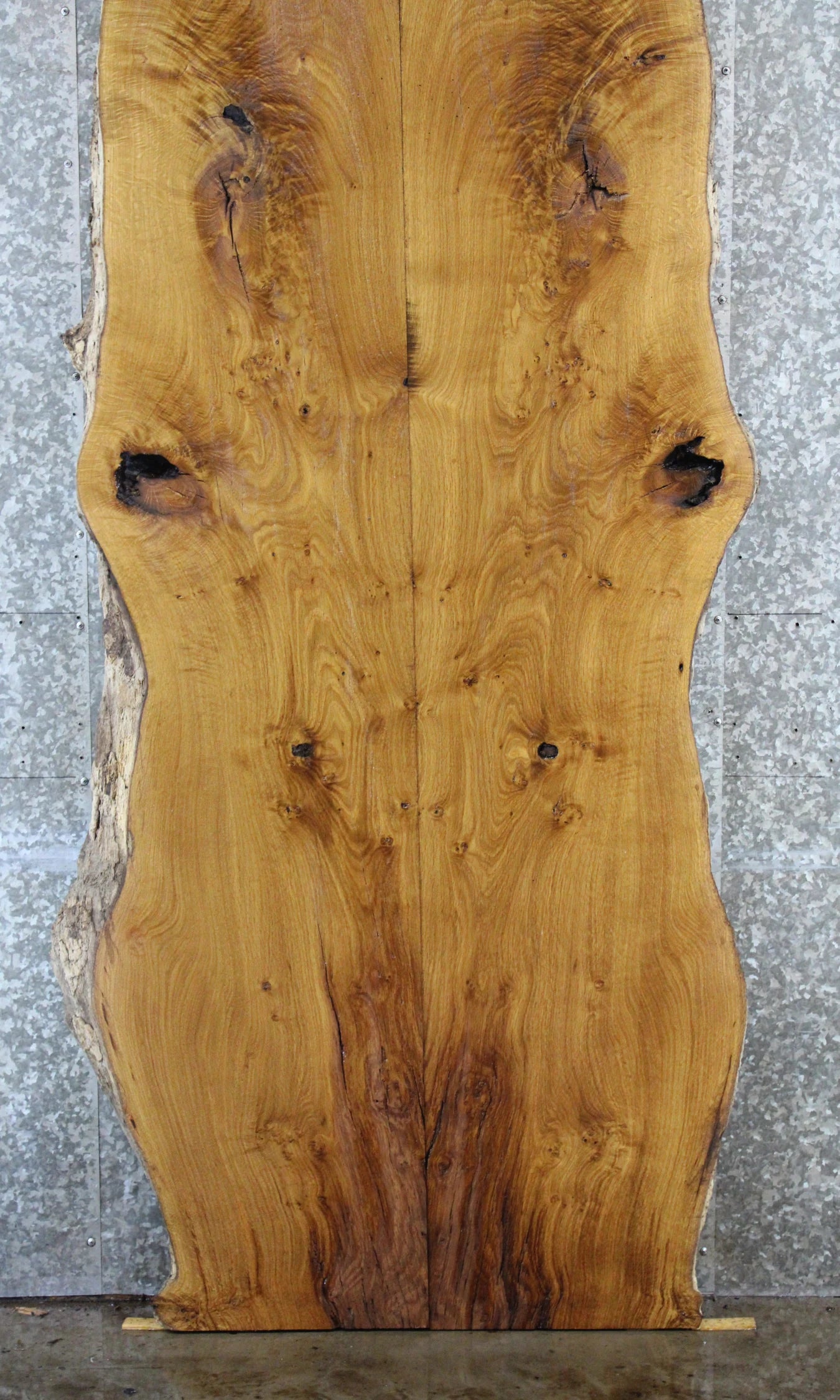 2- Live Edge Bookmatched White Oak Kitchen/Dining Table Top 39327-39328