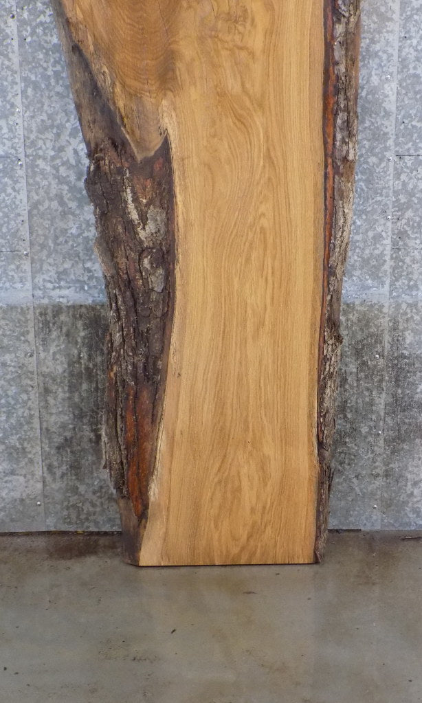 Salvaged White Oak Live Edge Office Desk/Table Top Wood Slab 39332