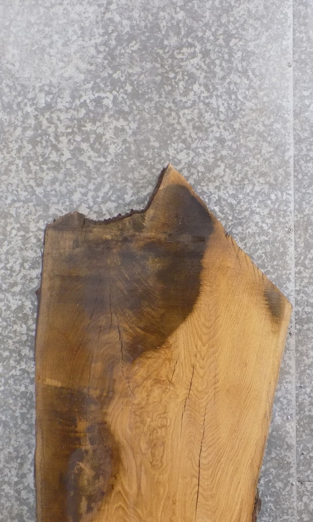 Salvaged White Oak Live Edge Office Desk/Table Top Wood Slab 39332