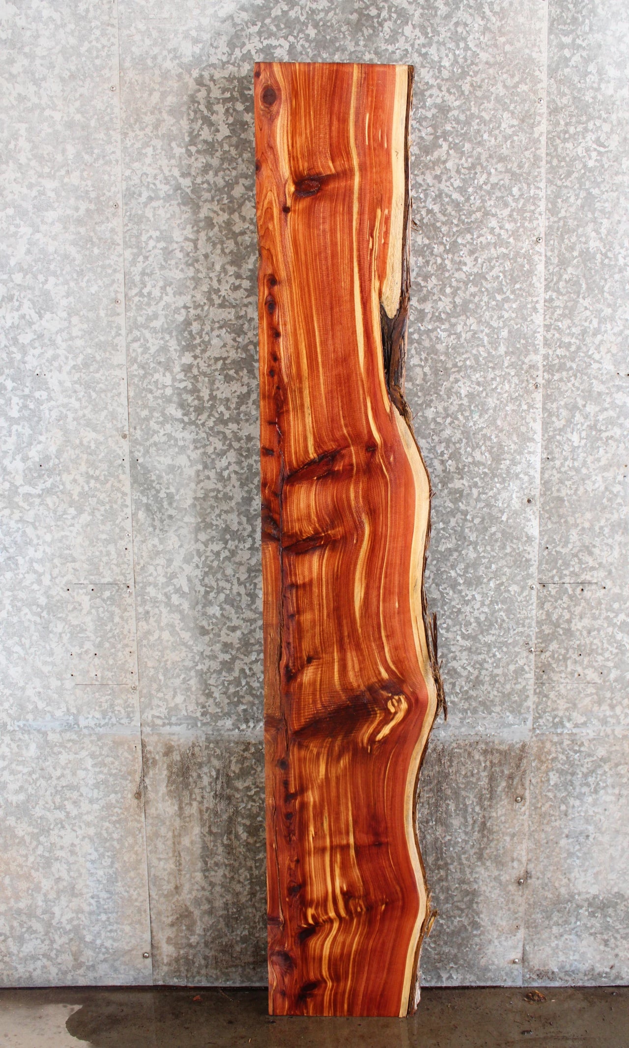Live Edge Thick Cut Cedar Mantel Slab 39340